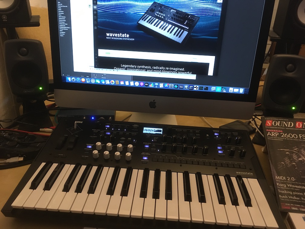 Photo of KORG wavestate synthesizer