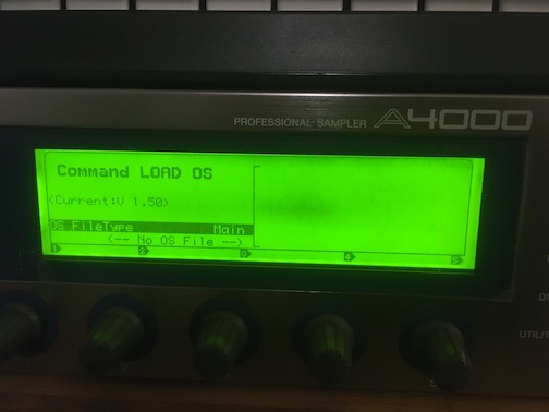 Yamaha A4000 operating system check